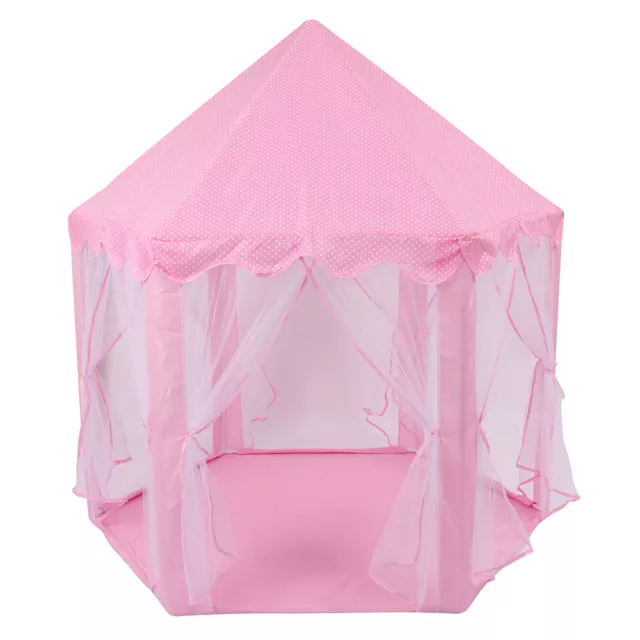 Pink Princess Castle Play Tent Kids Girls Indoor/Outdoor Playhouse House Gift