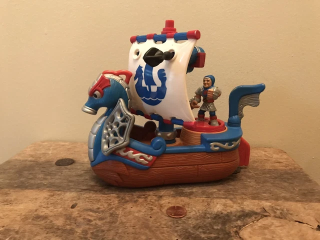FISHER PRICE IMAGINEXT ADVENTURES ROYAL SHIP Serpent Viking Pirate