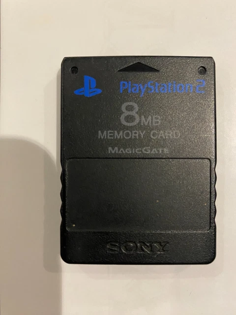 Memory Card 8 MB Carte Mémoire Officielle Sony Playstation 2 PS2 Black Memory Card 8 MB Carte Mémoire Officielle Sony Playstation 2 PS2 Black