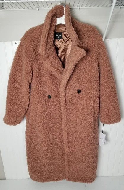 READ UGG Women's Gertrude Long Teddy Heavy Coat Firewood Red, Full Length Medium READ UGG Women's Gertrude Long Teddy Heavy Coat Firewood Red, Full Length Medium