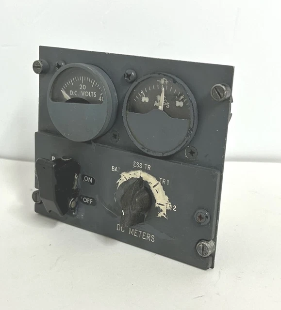 Boeing 727 Aircraft DC Meter Control Panel 69-17531-1