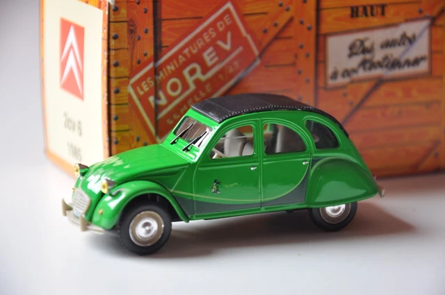 CITROEN 2CV 6 BLEIFREI 1985 verte NOREV presse 1/43 neuve