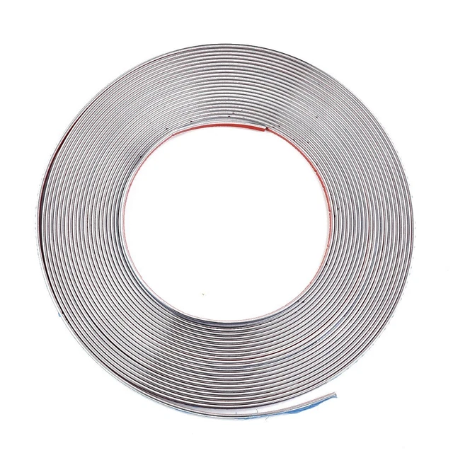 Durevole Auto Cromo Modanatura Orlo Strappo Autoadesivo Per Più Auto 15MM X 15M