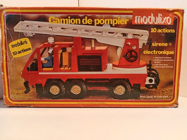 Camion De Pompiers TM MODERN TOYS - Grande échelle - Tôle - Fabriqué Au Japon
