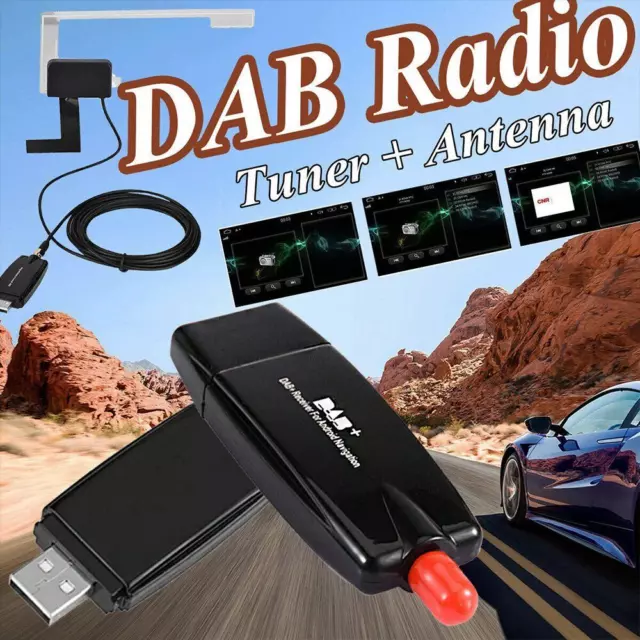 DAB+ Box Antenne mit USB Adapter Receiver Für Android Autoradio GPS Player