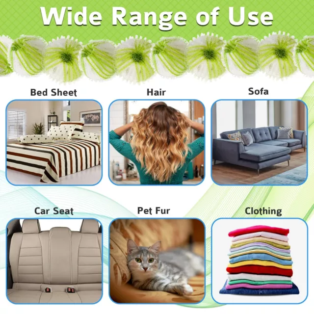 2 fur zapper pet hair remover for laundry and Pack of 12 Reusable Lint Remover 3