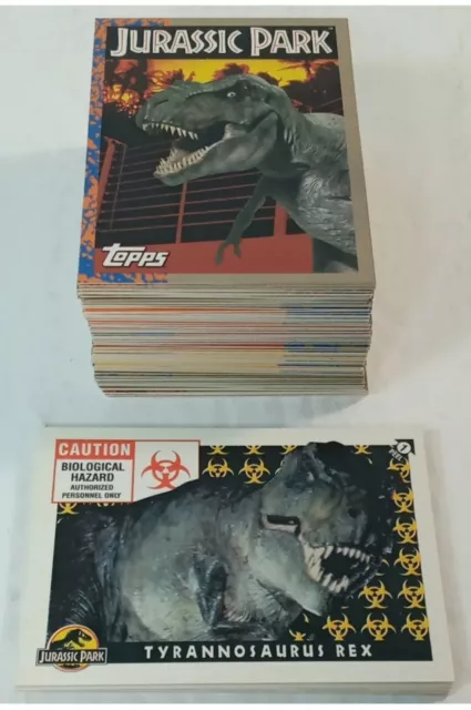 Topps 1993 Jurassic Park 88 Trading Card Set w/Stickers