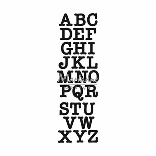 Stanzschablone "Klassisches Alphabet" - Craftables DIE Buchstaben