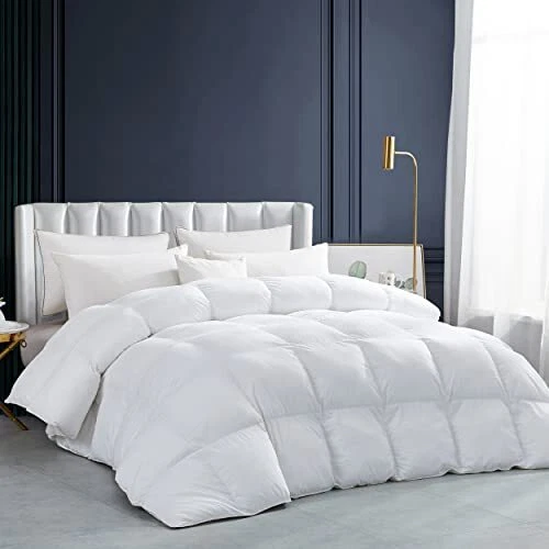 Luxurious Heavy Weight Winter Weather Queen Size Goose Feathers Down Comforter 1