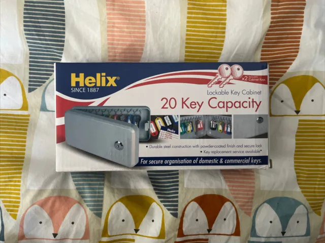 Helix armadietto chiavi bloccabile capacità 10 chiavi - include 2 chiavi armadio
