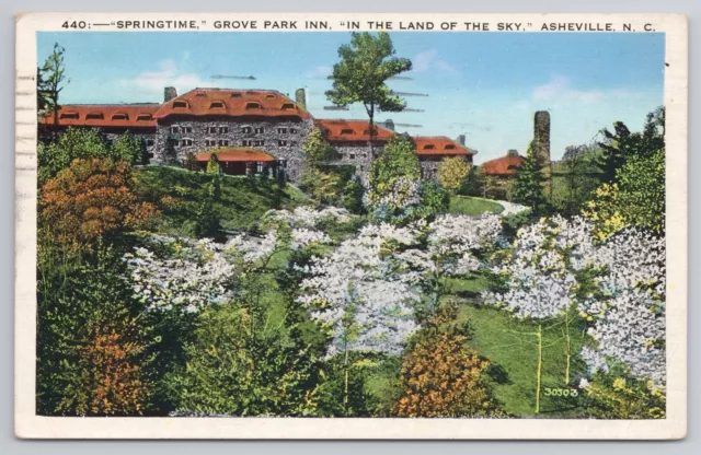 Springtime Grove Park Inn Asheville North Carolina NC Postcard Land Of The Sky