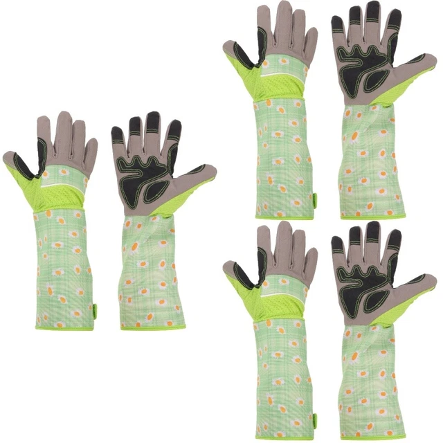 3 Pairs Gants De Jardinage À Manches Travail Hommes Pour Femme