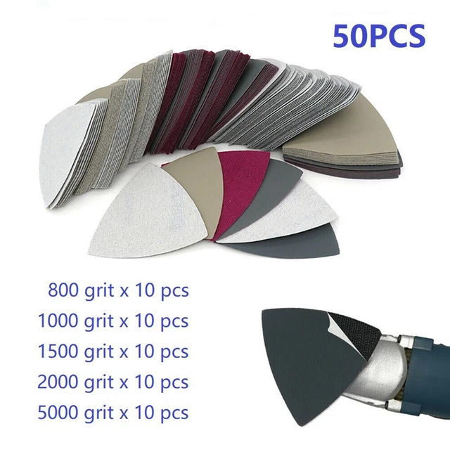 20 Pieces Triangle Sanding Sheets Sanding Sheets 120 Grit Mouse Sanding Sheet Paper - View #3