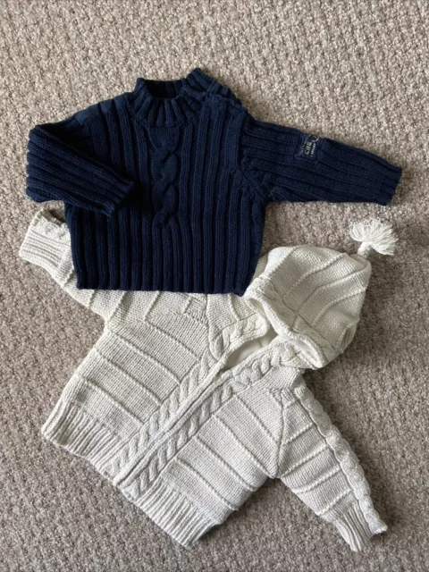 Bundle Of Baby Boy Jumpers 0-3 Months