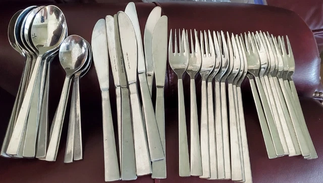 Vtg Towle Supreme Lucerne Stainless Flatware Korea 46 Pcs serving set  10 place