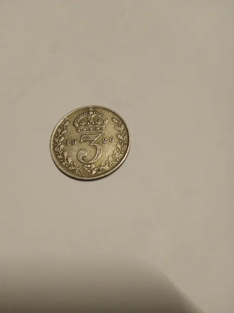 Monnaie, Grande-Bretagne, George V, 3 Pence, 1920, Argent