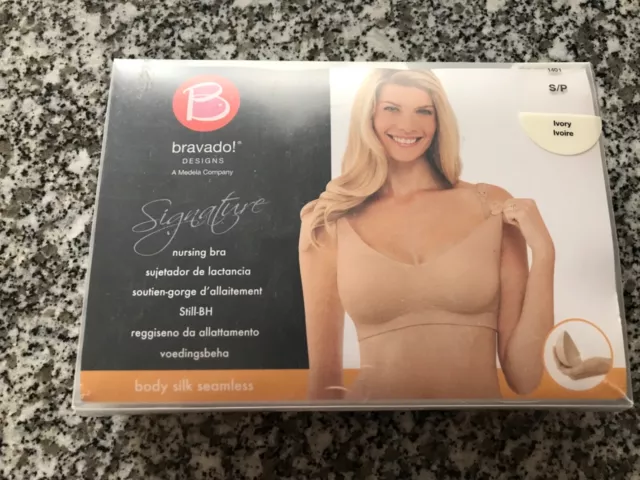 BRAVADO Body Silk Seamless Nursing Bra Still BH Gr. S, NEU UVP 49,95 IVORY beige