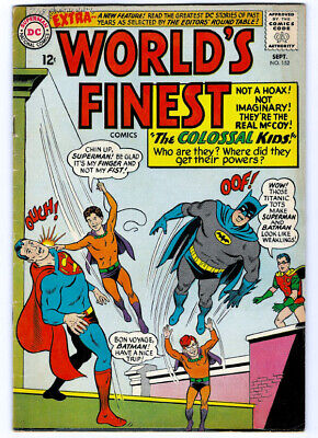 WORLD'S FINEST Comics #152 in VG/FN a 1965 DC Silver Age comic SUPERMAN & BATMAN