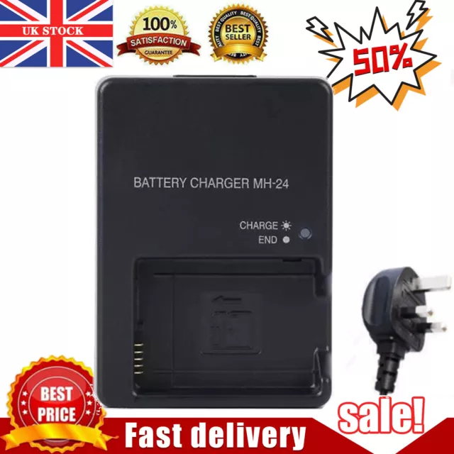 MH-24 Battery Charger for Nikon D3100 D3200 D5100 D5200 D5300 D5500 UK PLUG 2023 2