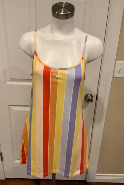 Nike Rainbow Striped Athletic Tank Top, Size Medium, NWT!