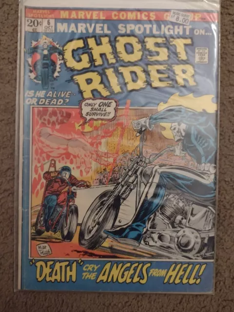 Marvel Spotlight #6 - Marvel 1972 KEY Origin & 2nd app Ghost Rider, Ploof Cover