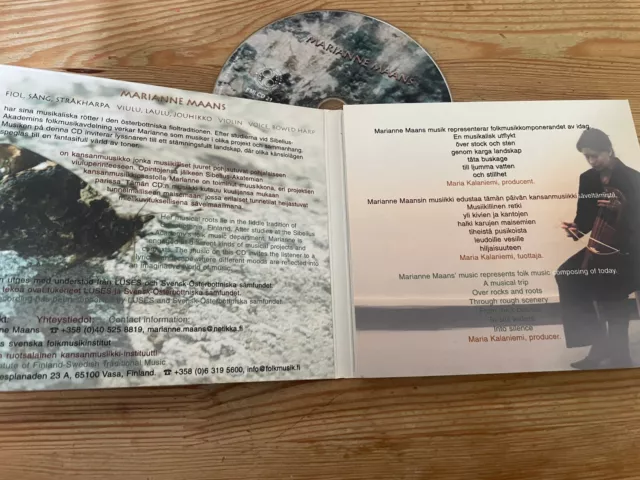CD Folk Marianne Maans - Same / Untitled Album (13 Song) FINLANDS SVENSKA F digi 2