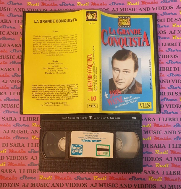 VHS MOVIE THE GREAT CONQUEST John Wayne Richard Wallace Quinn (F106) NO