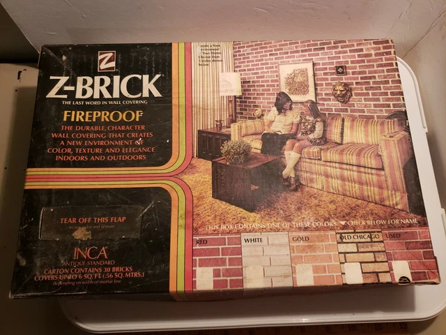 Caja De Colección de 11 Z-Ladrillo Orientado Inca 1979 Inca Impermeable 8x2 3/8" ""Usado"" 92044