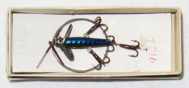 Leurre De Pêche Ancien Bomber – Bois – Topwater – Boîte D’origine – 1960