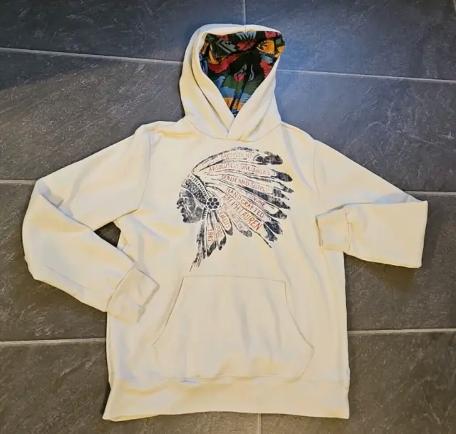 Denim & Supply Ralph Lauren Men's Indian Chief Aztec Southwestern Hood Sz L