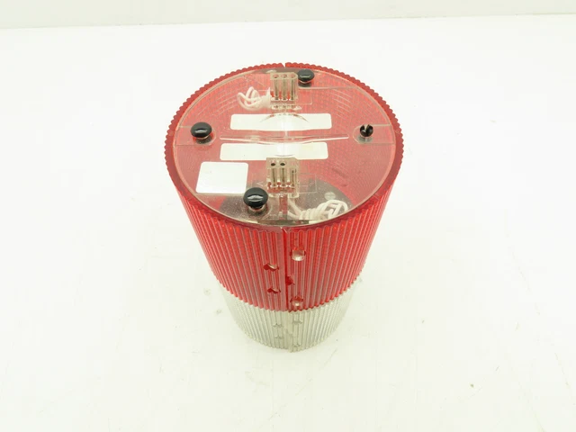 LSL-120R /LSL-120C Litestak Stackable Beacon Light Status Indicator RED/WHITE
