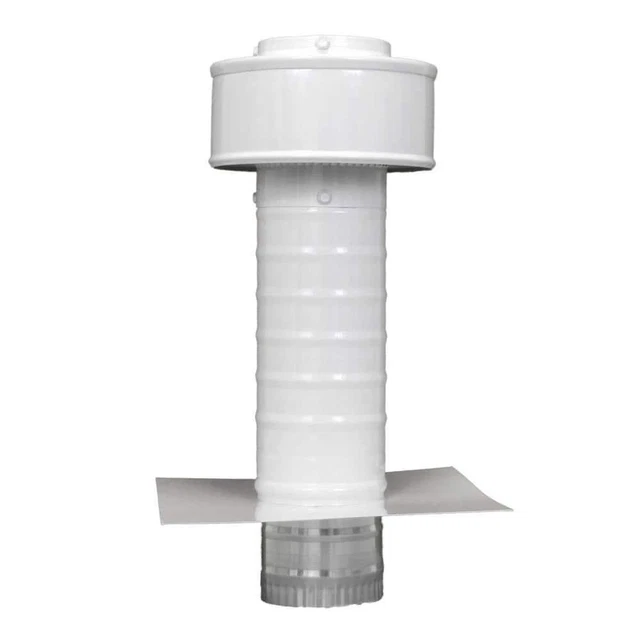 3 in. Dia. Aluminum Keepa Roof Jack in White