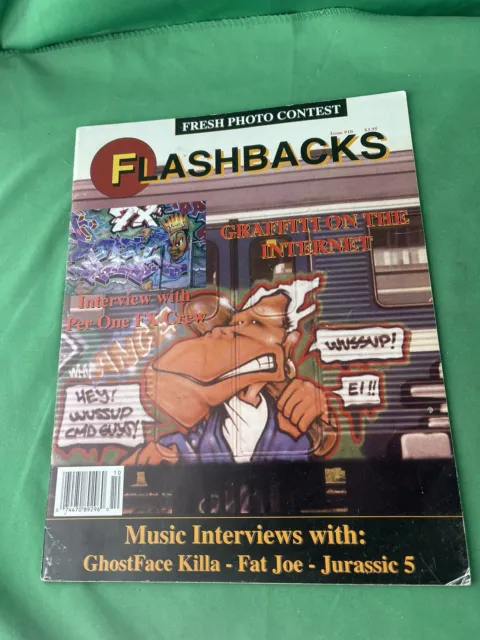 Flashbacks Graffiti Magazine - #10 - Ghostface Killa Hip Hop - Vintage Rare