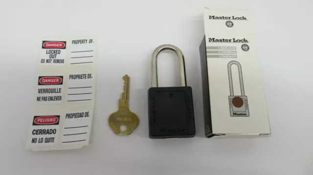 Master Lock Lockout Padlock 410KAW400BLK New in Box