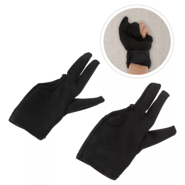 2 Pcs Dauerwellenhandschuhe Fingerhandschuhe Cue-Handschuhe Hitzeschutz Locken