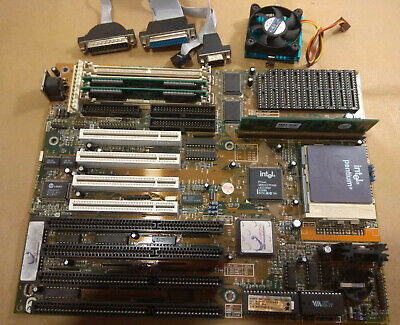 Motherboard Socket 7 + Cpu Intel Pentium 100 Mhz. + 8 Mb. Ram.