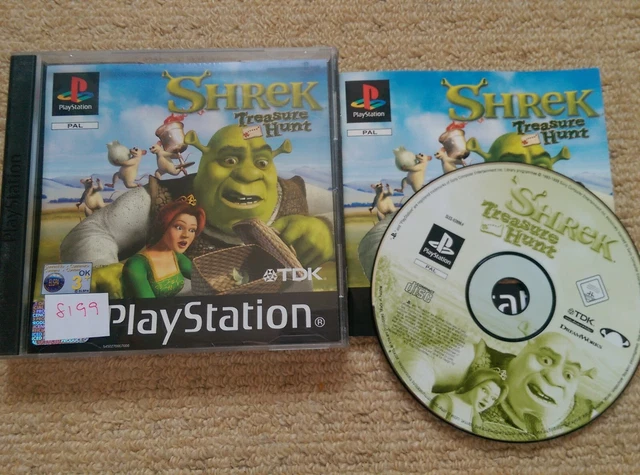 Jeu PS1 Shrek Treasure Hunt - Version PAL FR - Complet En Boîte - Bon état