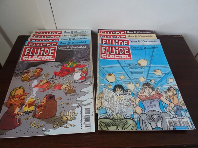 lot de 9 mensuel fluide Glacial 298 à 300,302,304,305309,311,312