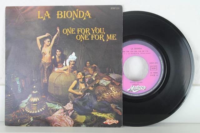 7& SINGLE - LA BIONDA - One For You One For Me - Motors Records 1978 ...