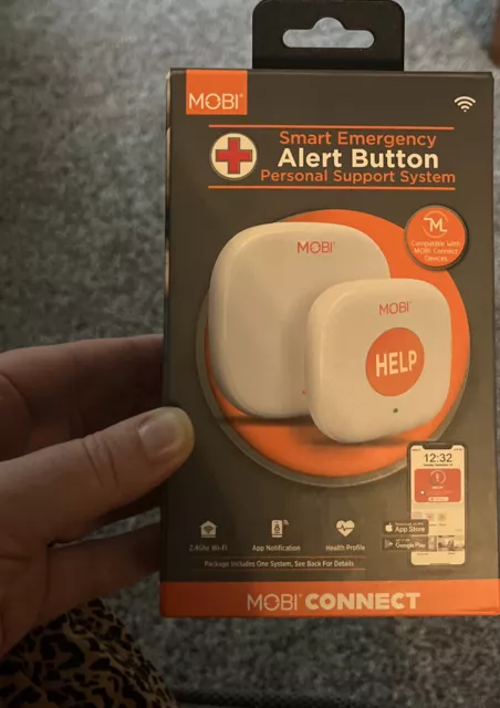 MOBI ALERT SUPPORT BUTTON MONITORING SYSTEM ALERT SYSTEM-opened Box