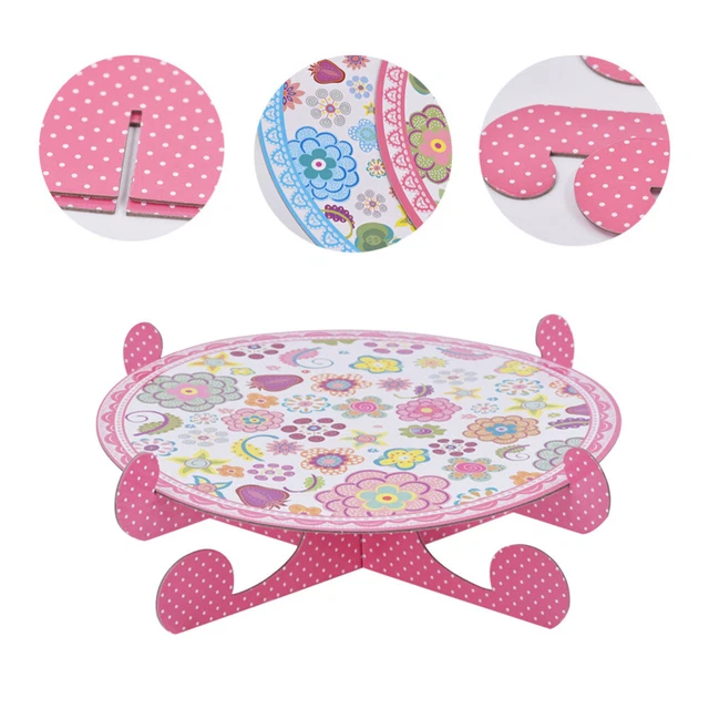 Support À Gâteau En Porcelaine À 3 Niveaux, Support À Cupcake Vintage