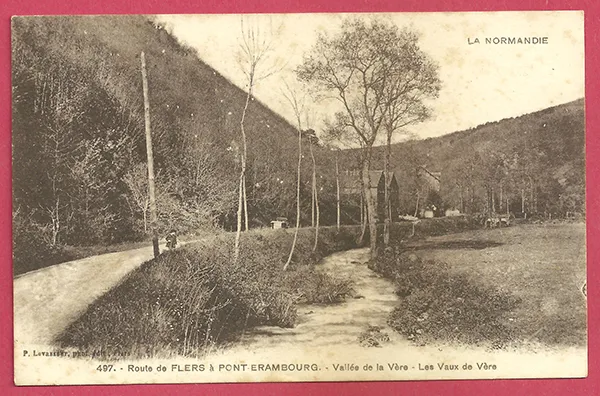 Road Flers Albu Bridge Erambourg - Valley Of La Vère - All Vaux of Vere