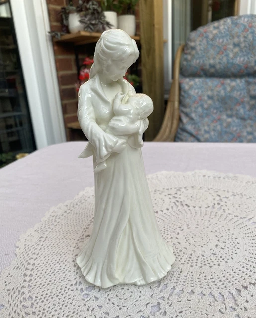 ROYAL WORCESTER FIGURINE Sweet Dreams Mother & Baby Design Dates