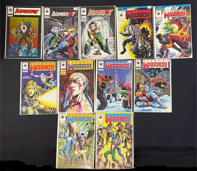Valiant comic lot! Bloodshot 1-3 & Eternal warrior 15 Lot of 11 NM