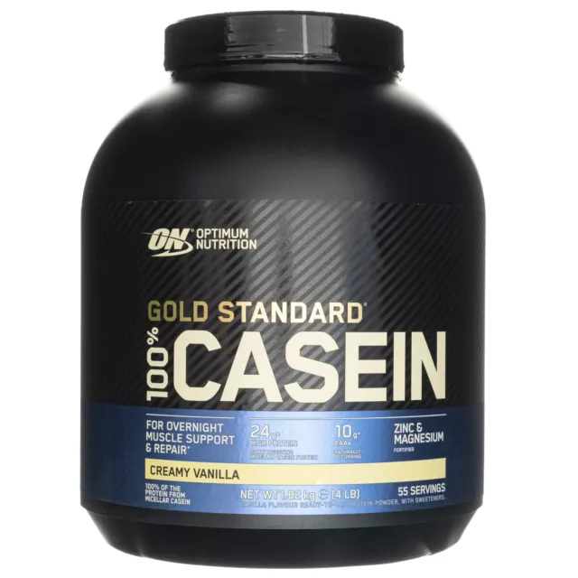 Optimum Nutrition Gold Standard 100% Casein Protein, crema alla vaniglia, 1820 g