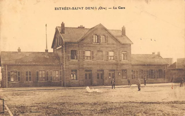 Cpa 60 Estrees Saint Denis La Gare