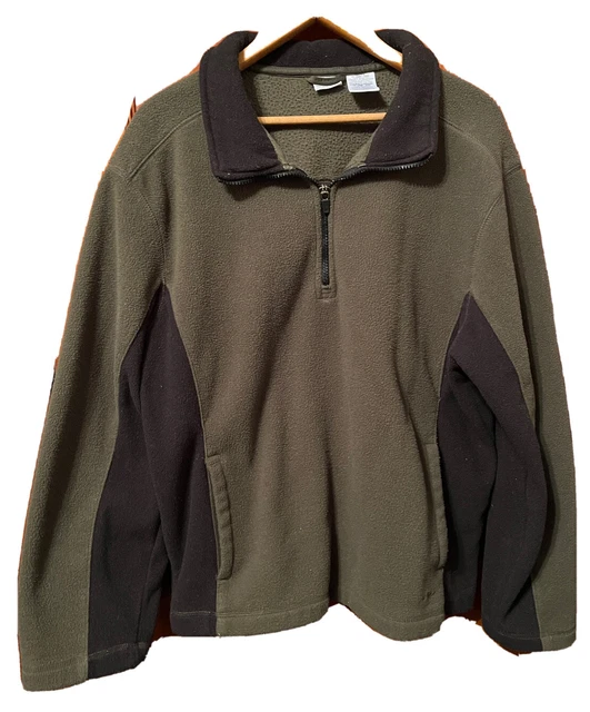 Mens Half Zip Fleece Jacket Warm Winter Long Sleeve Pullover Tops Jumper Sweater