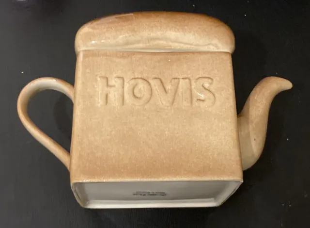 A Vintage Retro Carlton Ware Ceramic Tea Pot Hovis Bread Loaf Brown