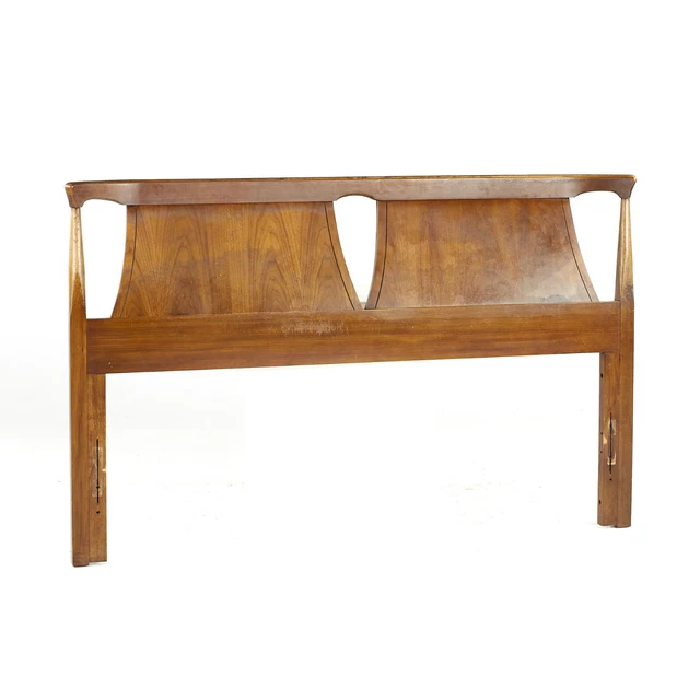 Kent Coffey Perspecta Mid Century Walnut Queen Headboard