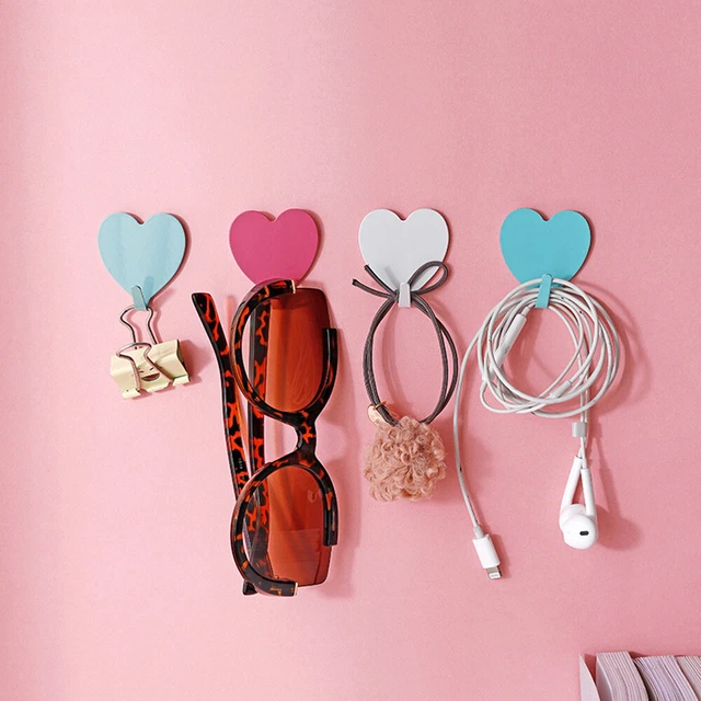 Candy Color Strong Wall-Mounted Hanging Key Holder Iron Convenient Hook Rack